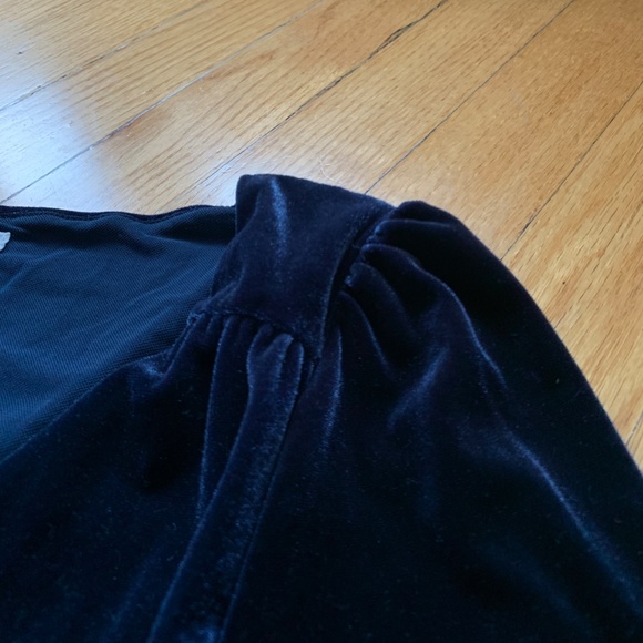 Urban Outfitters Brooklyn Navy Blue Velvet Romper Playsuit - Size S - Picture 3 of 7